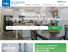 Tablet Screenshot of claytonhomesofcullman.com